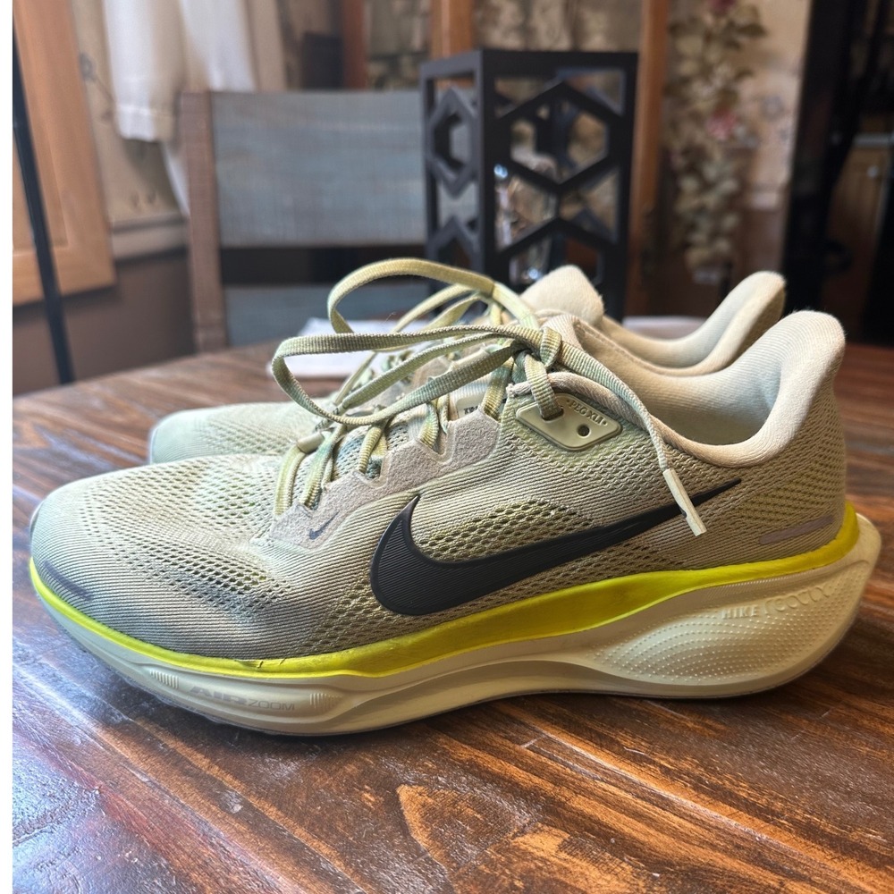Nike Air Zoom Pegasus 41 Running Shoes Olive Volt FD2722-303 Mens Athletic Size9